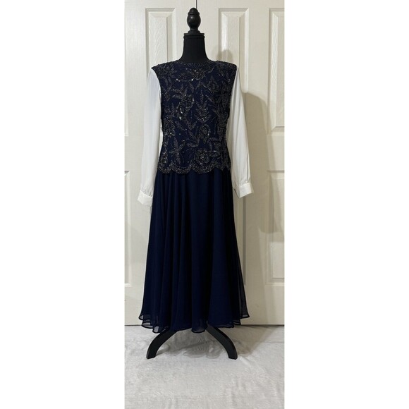 Brilliante by J.A. Dresses & Skirts - EUC  VTG 90s Brilliante By JA Maxi Gown Dress Sequins & Beads Formal Elegant- L
